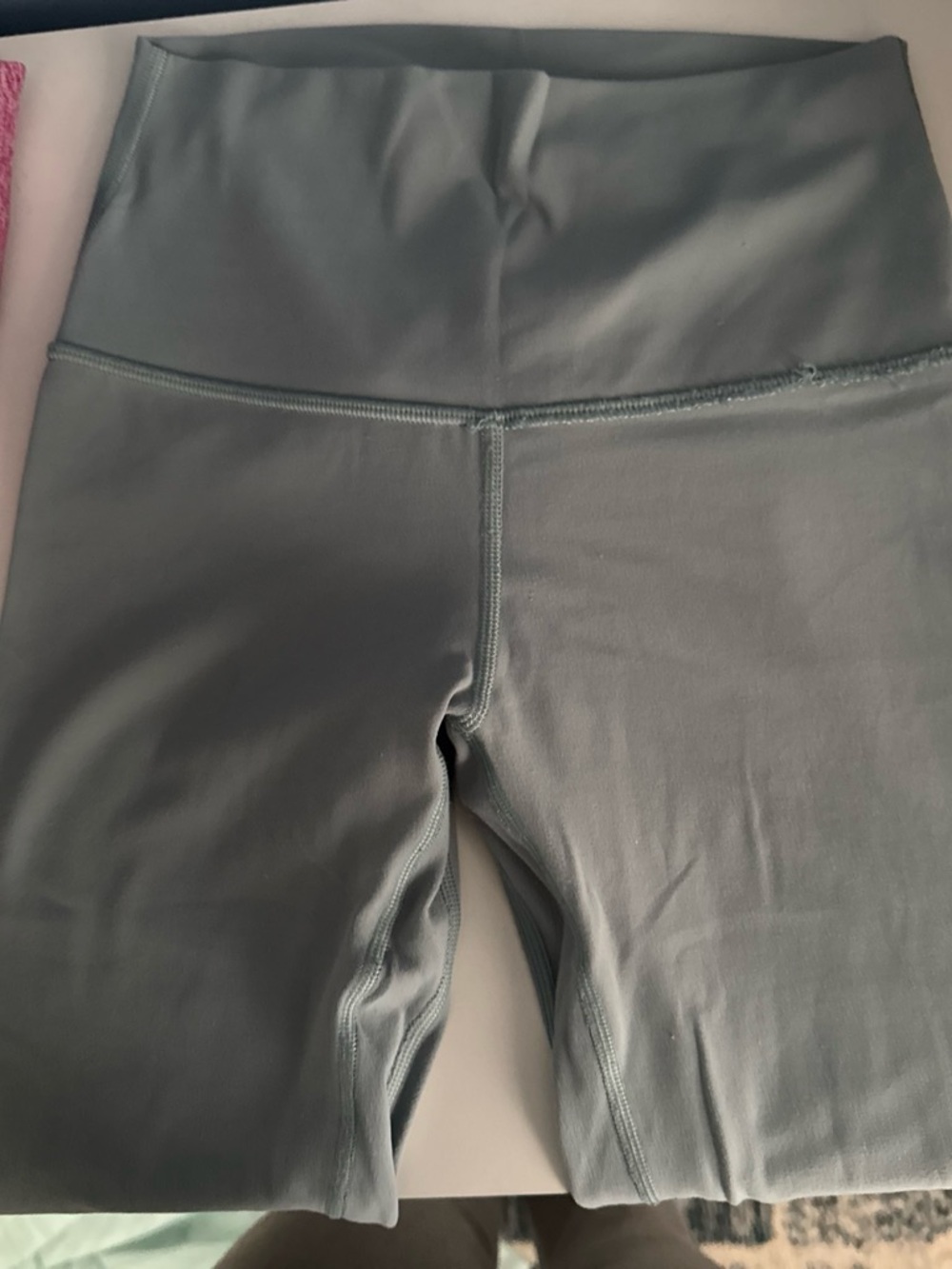 High-Rise Women’s Active Shorts in Sage Green